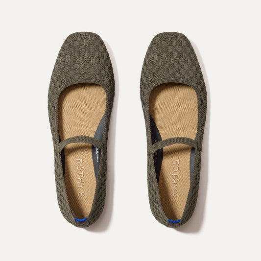 The Max Square Mary Jane - Safari Basketweave
